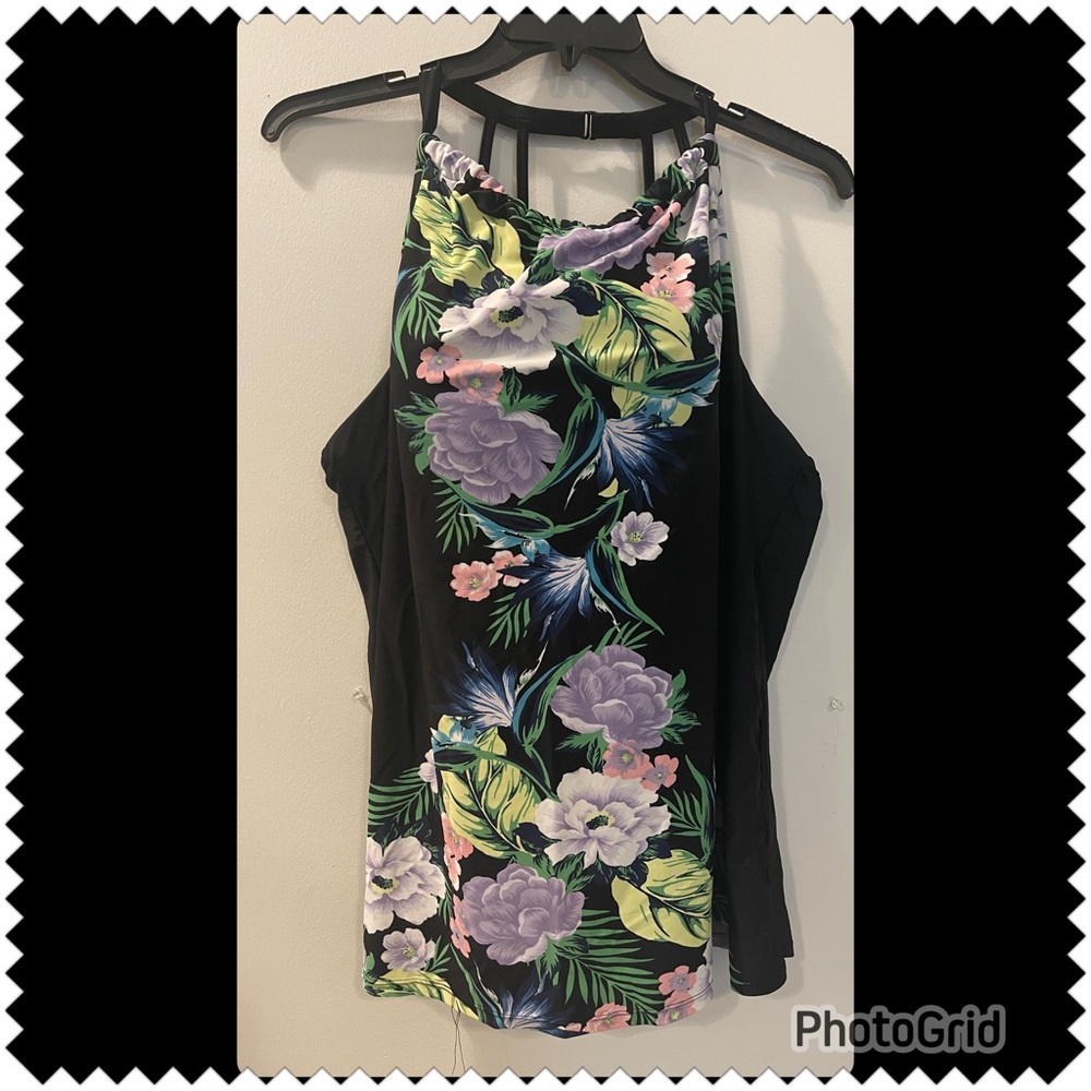 Lane Bryant Cacique Swim Tankini top Size 24 NWOT